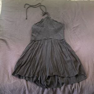 Halter Top romper, black, women’s size - XS